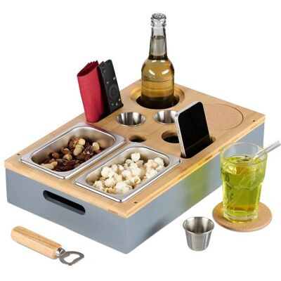 Relaxdays - 10049883_111 - Grau - Bettserviertray Relaxdays - 10049883_111 - Grau - Bettserviertray