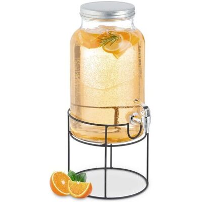 Relaxdays Getränkespender mit Ständer, Hahn, Deckel - 6L Transparente Trinkspender Relaxdays Getränkespender mit Ständer, Hahn, Deckel - 6L Transparente Trinkspender