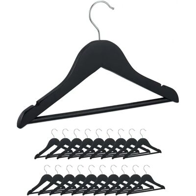 Relaxdays Appendini per Bambini Set 20 - Legno, Ganci Girevoli, Barra Relaxdays Appendini per Bambini Set 20 - Legno, Ganci Girevoli, Barra
