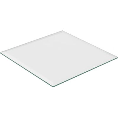Relaxdays Pannello in Vetro Temperato - 70x70cm - Trasparente - Tavolo e Camino Relaxdays Pannello in Vetro Temperato - 70x70cm - Trasparente - Tavolo e Camino