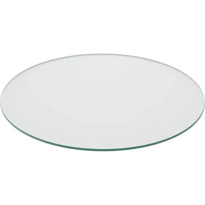 Relaxdays Glasplatta - Ø 60 cm, 8 mm, Transparent - Bord och Kaminvaeg Relaxdays Glasplatta - Ø 60 cm, 8 mm, Transparent - Bord och Kaminvaeg