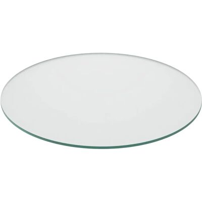 Relaxdays Glastischplatte - 8mm, ø 50cm, Transparent - Tisch & Kamin Relaxdays Glastischplatte - 8mm, ø 50cm, Transparent - Tisch & Kamin