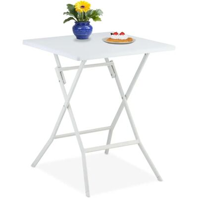 Relaxdays Tuin Opvouwbare Tafel - 73x62x62cm - Buitenmeubel Relaxdays Tuin Opvouwbare Tafel - 73x62x62cm - Buitenmeubel