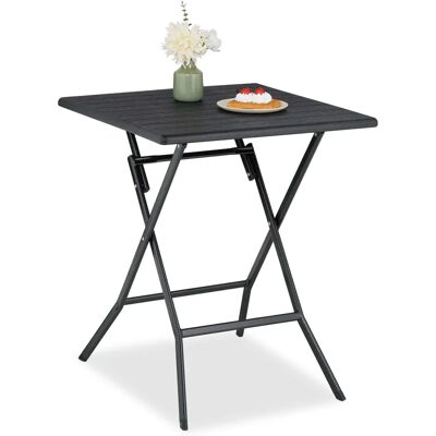 Relaxdays - Faltbarer Gartentisch - 73x62x62cm - Vielzwecktisch für Draußen Relaxdays - Faltbarer Gartentisch - 73x62x62cm - Vielzwecktisch für Draußen