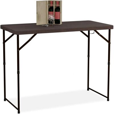 Relaxdays Gartentisch Klappbar - Höhenverstellbar - Für 6 Personen Relaxdays Gartentisch Klappbar - Höhenverstellbar - Für 6 Personen