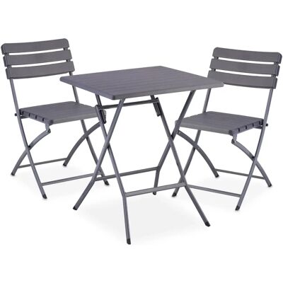 Relaxdays Balkonmeubelset - Opvouwbare Tuin Tafel & Stoelen Relaxdays Balkonmeubelset - Opvouwbare Tuin Tafel & Stoelen