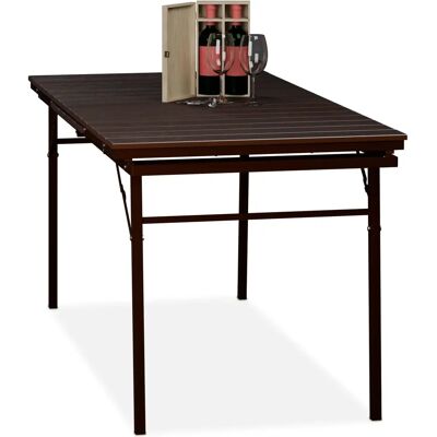 Table de Jardin Pliable Extensible pour 8 Personnes - Publicité Table de Jardin Pliable Extensible pour 8 Personnes - Publicité