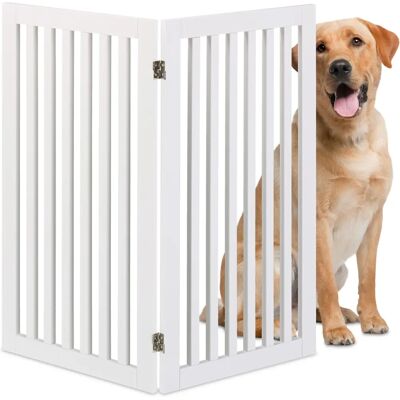 Valla de Seguridad para Bebés y Mascotas - 91,5x103 cm - Blanco Valla de Seguridad para Bebés y Mascotas - 91,5x103 cm - Blanco