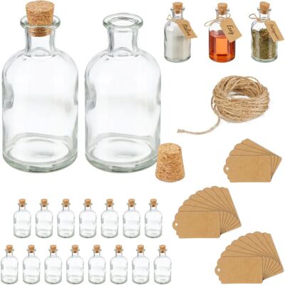 Relaxdays Universal container - 125 ml Glass Set Relaxdays Universal container - 125 ml Glass Set