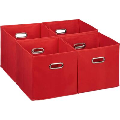 Relaxdays Opbergdozen Set - Opvouwbare Stoffen Containers - 30cm Relaxdays Opbergdozen Set - Opvouwbare Stoffen Containers - 30cm