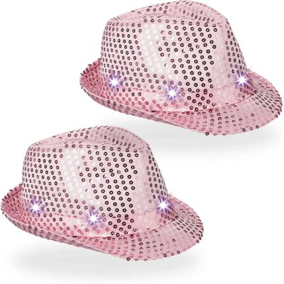 Relaxdays - Fiesta Hat - 6 LEDs - Lentejuelas - Party Hat Relaxdays - Fiesta Hat - 6 LEDs - Lentejuelas - Party Hat