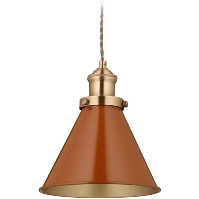 RELAXDAYS Industriell taklampa - E27, 130x18,5cm - Röd Koppar RELAXDAYS Industriell taklampa - E27, 130x18,5cm - Röd Koppar
