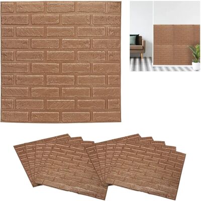 Relaxdays 70x70 cm Wandpaneel-Set mit Steineffekt - Rustikaler Stil Relaxdays 70x70 cm Wandpaneel-Set mit Steineffekt - Rustikaler Stil