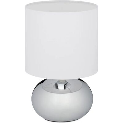 Relaxdays Biała Dotykowa Lampka Nocna - Lampa Stołowa Relaxdays Biała Dotykowa Lampka Nocna - Lampa Stołowa