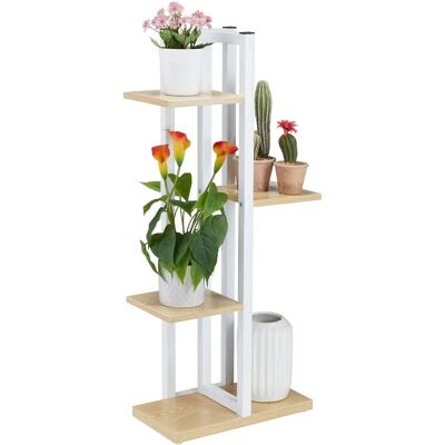 RELAXDAYS Prateleira para Plantas - Suporte metálico de 4 níveis para flores e plantas RELAXDAYS Prateleira para Plantas - Suporte metálico de 4 níveis para flores e plantas