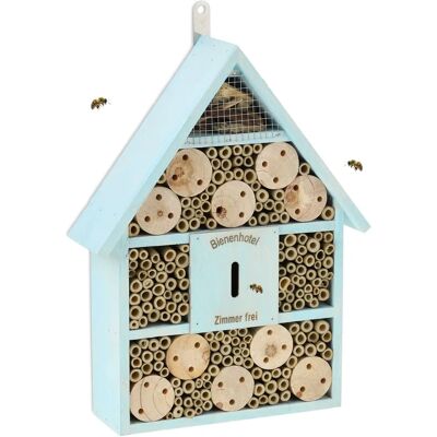 Relaxdays Blaues Insektenhotel - Für Garten oder Balkon Relaxdays Blaues Insektenhotel - Für Garten oder Balkon