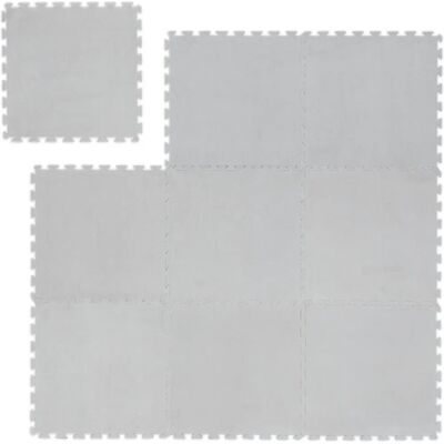 Relaxdays Bodenschutzmatte - Puzzle Teppich, 30x30cm Relaxdays Bodenschutzmatte - Puzzle Teppich, 30x30cm