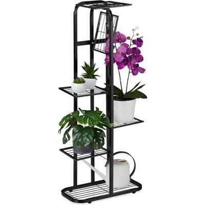 Étagère à plantes Relaxdays - 6 niveaux en acier pour intérieur/extérieur - Noir - Publicité Étagère à plantes Relaxdays - 6 niveaux en acier pour intérieur/extérieur - Noir - Publicité
