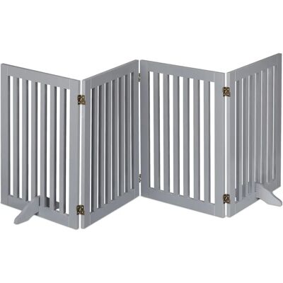 Relaxdays Kinderveiligheidspoort - 70 x 207 cm, Grijs, MDF Relaxdays Kinderveiligheidspoort - 70 x 207 cm, Grijs, MDF