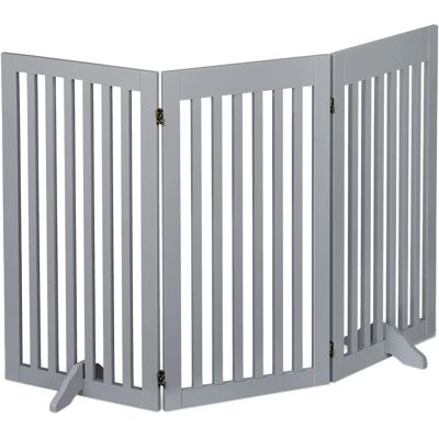 Relaxdays Baby- und Haustier-Sicherheitsbarriere - Grau - 92x154cm Relaxdays Baby- und Haustier-Sicherheitsbarriere - Grau - 92x154cm