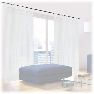 Relaxdays Vita semi-transparenta voilegardiner - Gardiner Relaxdays Vita semi-transparenta voilegardiner - Gardiner