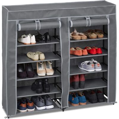 Zapatero RELAXDAYS - Capacidad para 36 zapatos - 12 compartimentos - Protegido contra polvo - 107x115x30 cm Zapatero RELAXDAYS - Capacidad para 36 zapatos - 12 compartimentos - Protegido contra polvo - 107x115x30 cm