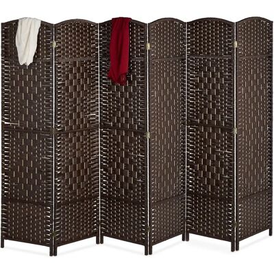 Relaxdays 6 Paneel Kamerscherm - Opvouwbare Binnenruimte Divider Relaxdays 6 Paneel Kamerscherm - Opvouwbare Binnenruimte Divider