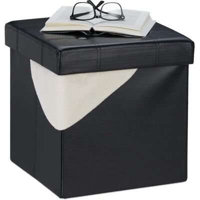 RELAXDAYS Opbergpouf van Kunstleer RELAXDAYS Opbergpouf van Kunstleer