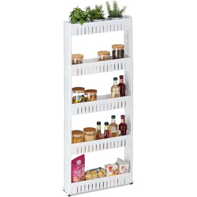 Relaxdays - 4052025899905 - Plástico - Blanco - Shelf Cart Relaxdays - 4052025899905 - Plástico - Blanco - Shelf Cart