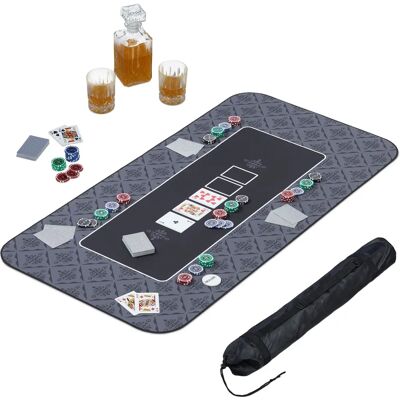 Relaxdays Tappetino da Poker - Accessorio per Tavolo Texas Hold'em Relaxdays Tappetino da Poker - Accessorio per Tavolo Texas Hold'em