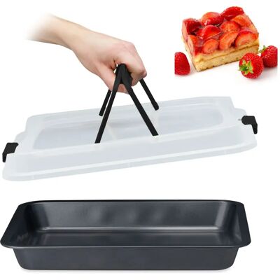 Relaxdays Ofen Rechteckige Carbonstahl - 3-in-1 Backblech Relaxdays Ofen Rechteckige Carbonstahl - 3-in-1 Backblech