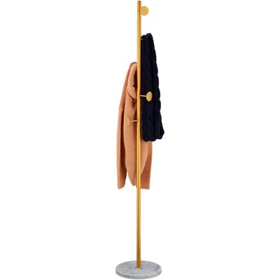 Relaxdays Gold Metal 5 Hook Coat Rack 29x172cm - Coat Rack Relaxdays Gold Metal 5 Hook Coat Rack 29x172cm - Coat Rack