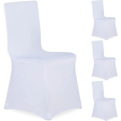 Relaxdays Stuhlhussen-Set - Universell, 4 Stück Relaxdays Stuhlhussen-Set - Universell, 4 Stück