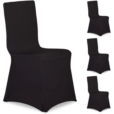 Relaxdays 4 Stuhlhussen Set - Elastische Polyester-Spandex für Bankettstühle Relaxdays 4 Stuhlhussen Set - Elastische Polyester-Spandex für Bankettstühle