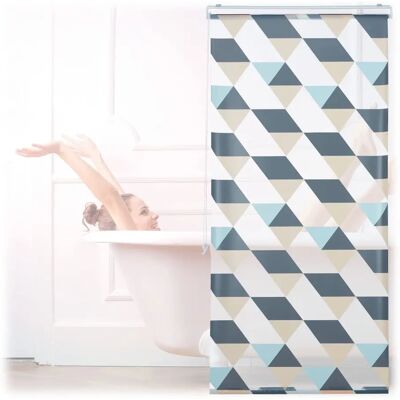 Relaxdays Modern Geometrisk Duschgardin - 80x240 cm Relaxdays Modern Geometrisk Duschgardin - 80x240 cm