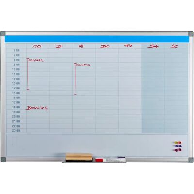 Relaxdays Magneetbord Planningbord Herbruikbaar 60x90cm Relaxdays Magneetbord Planningbord Herbruikbaar 60x90cm