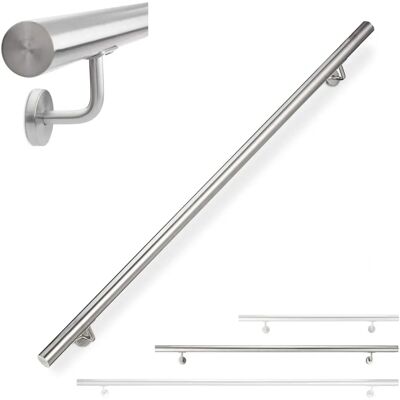 Relaxdays Passamano in acciaio inox 304 - Supporto di sicurezza Relaxdays Passamano in acciaio inox 304 - Supporto di sicurezza