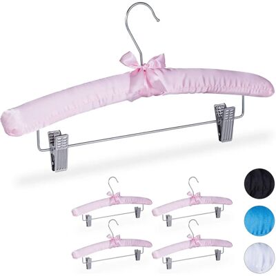 RELAXDAYS Satin-Kleiderbügel-Set - Vintage, drehbar, 38cm, Rosa RELAXDAYS Satin-Kleiderbügel-Set - Vintage, drehbar, 38cm, Rosa