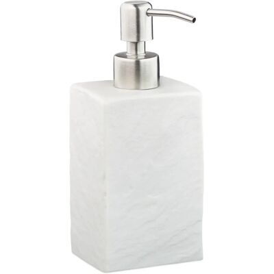 Relaxdays Soap Dispenser - 200ml White - Liquid Hand Soap Container Relaxdays Soap Dispenser - 200ml White - Liquid Hand Soap Container