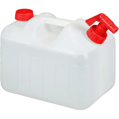 Relaxdays Bidón de Agua 10L Blanco y Rojo - Bidón de agua Relaxdays Bidón de Agua 10L Blanco y Rojo - Bidón de agua
