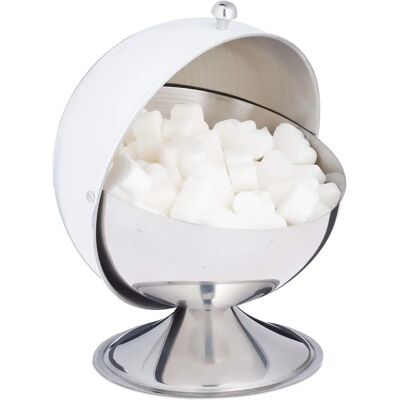 Relaxdays Edelstahl Zuckerdose - Silber Relaxdays Edelstahl Zuckerdose - Silber