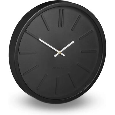 Relaxdays Wall Clock - Modern, Silent, 35cm, Black Relaxdays Wall Clock - Modern, Silent, 35cm, Black