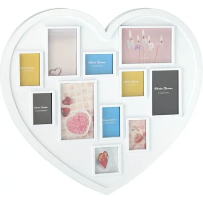 Relaxdays Heart Photo Collage - 11 Photos Wall Decor Relaxdays Heart Photo Collage - 11 Photos Wall Decor