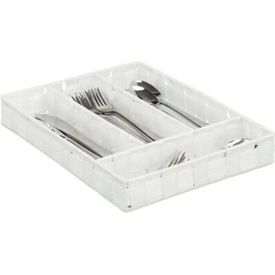 Relaxdays 4 Fächer Schubladenorganizer - Elegantes Flecht-Design Relaxdays 4 Fächer Schubladenorganizer - Elegantes Flecht-Design