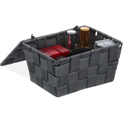 Relaxdays Förvaringslåda med Lock - 10,5x19,5x14,5 cm Plast Relaxdays Förvaringslåda med Lock - 10,5x19,5x14,5 cm Plast