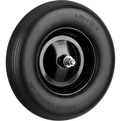 Relaxdays Wheel for Cart 4.80-8, Puncture-proof, Black Relaxdays Wheel for Cart 4.80-8, Puncture-proof, Black