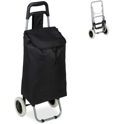 Relaxdays Metalowy wózek - Lekki koszyk na zakupy 25L Relaxdays Metalowy wózek - Lekki koszyk na zakupy 25L