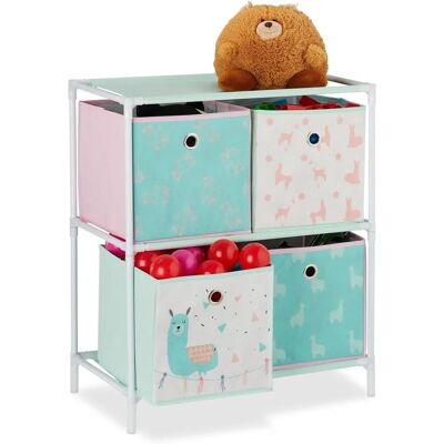 Étagère à Jouets Relaxdays Design Lama - 62x53x30 cm - Publicité Étagère à Jouets Relaxdays Design Lama - 62x53x30 cm - Publicité