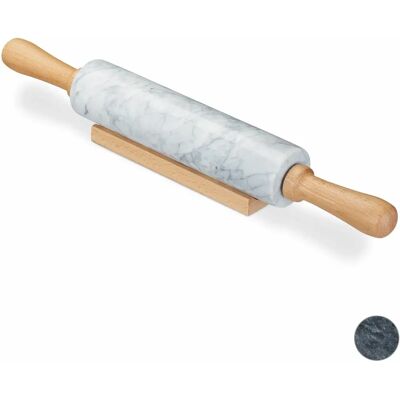 Relaxdays Marmor Holz Teigrolle - Küchenutensil Relaxdays Marmor Holz Teigrolle - Küchenutensil