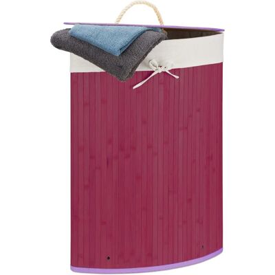 Cesto de Ropa Sucia Esquinero Relaxdays - 60L, Plegable, Tapa Cesto de Ropa Sucia Esquinero Relaxdays - 60L, Plegable, Tapa